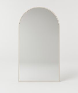 Bordo– beige boogspiegel ovaal 200×110