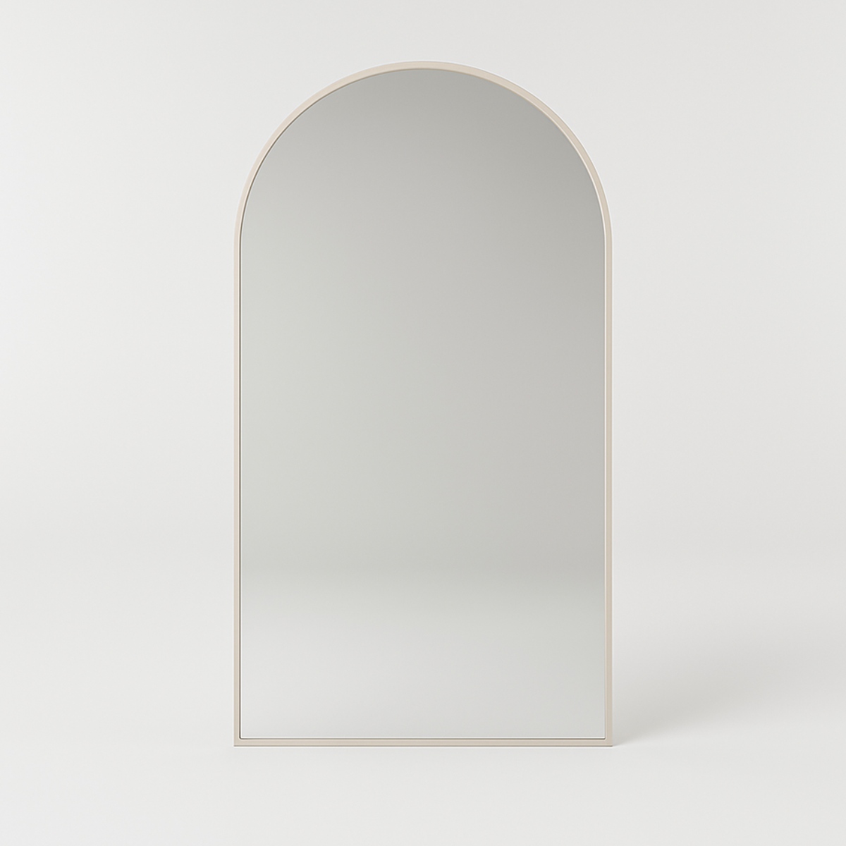 Bordo – beige boogspiegel ovaal